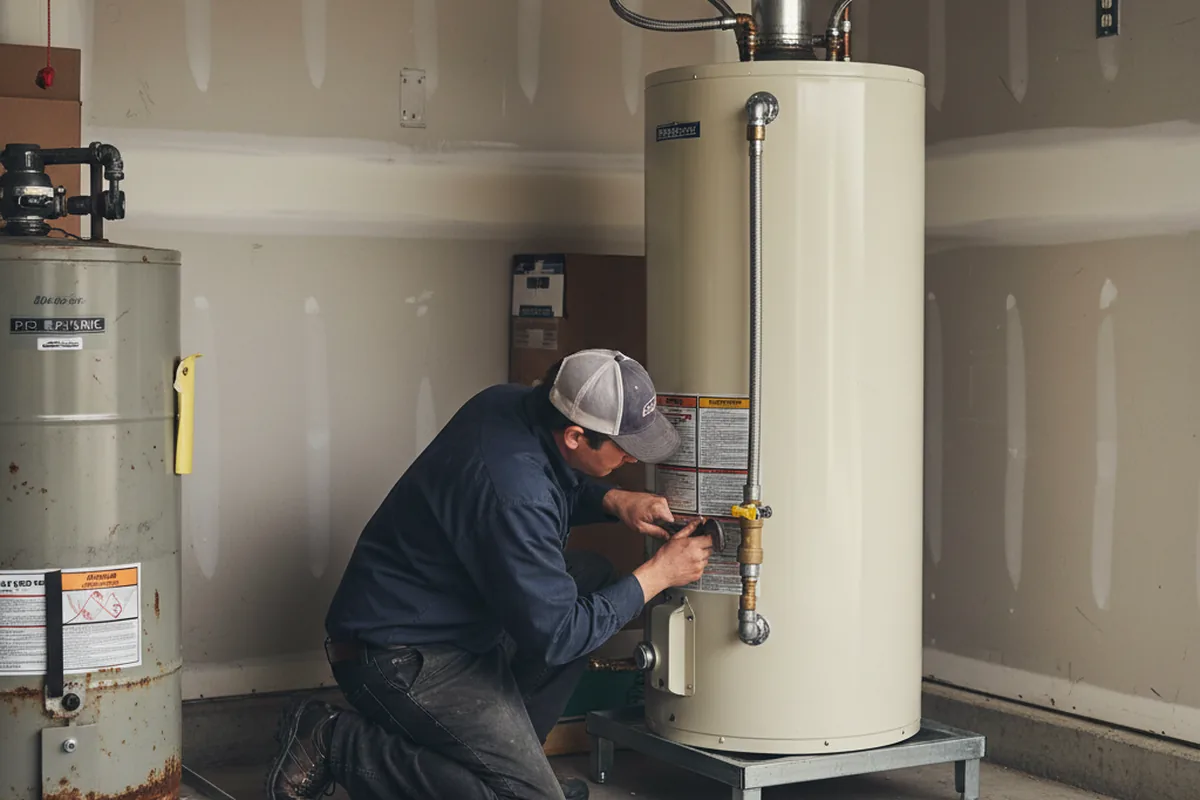 Water heater and shutoff valve replacement in Alamogordo