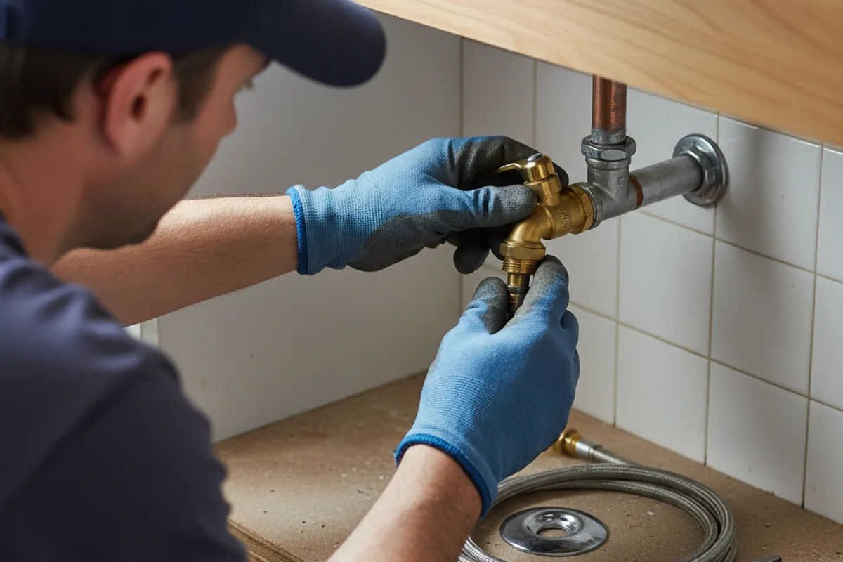 Shutoff valve and fitting work during Emergency Plumbing in Alamogordo